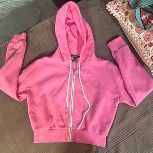 Forever 21 Pink Hoodie with Zipper